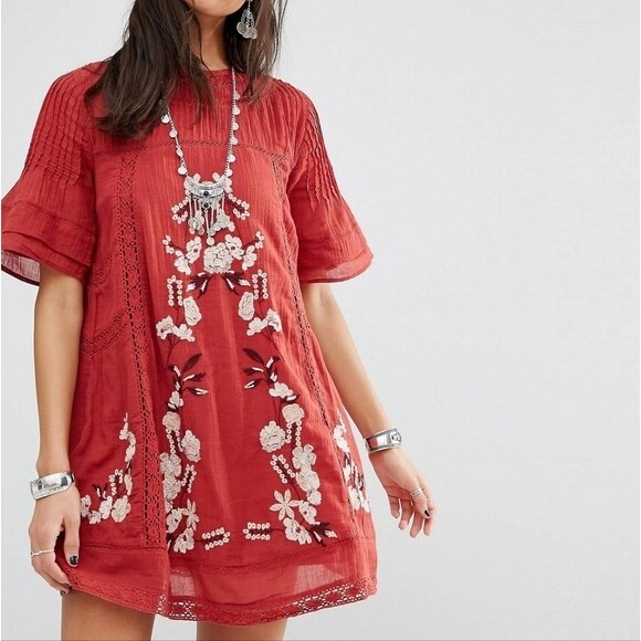 Free People Dresses & Skirts - Free People Perfectly Victorian Mini Dress xs